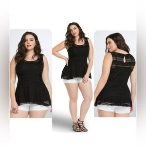 NWT Torrid Peplum Scoop Neck Tank size 2
